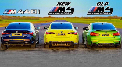 Trei versiuni de performanță BMW Seria 4 au fost aliniate pentru a afla cine e mai tare la drag racing! - Photo