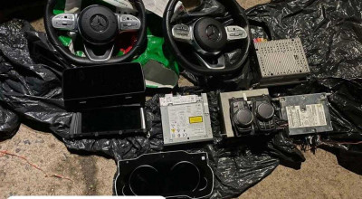 Șoferul unui microbuz a fost lipsit de piesele pe care le transporta, pentru că nu a putut explica proveniența acestora - Photo