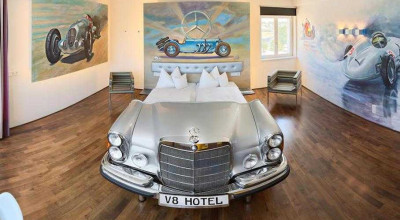 Vezi cum arată și cât costă hotelul în care paturile sunt confecționate din caroserii de mașini adevărate! - Photo