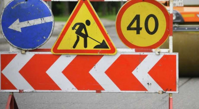 Trafic rutier sistat din cauza lucrărilor de reparație pe un drum național - Photo