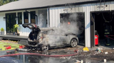 Un Chevrolet Bolt a fost cuprins de flăcări, iar producătorul nu poate depista cauza incendiului - Photo