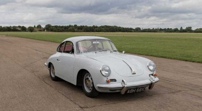 (VIDEO) Un Porsche 356 a fost transformat în EV! Propulsorul electric este cuplat la o cutie de viteze manuală - Photo