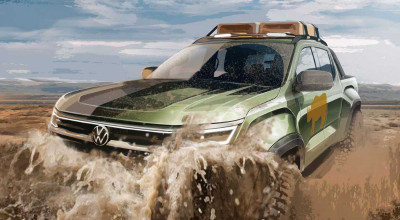 Volkswagen a publicat primele schițe de design cu Amarok, noul vehicul comercial - Photo