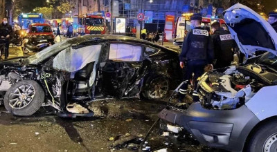 Tesla Model 3 a provocat un accident la Paris, în urma căruia au avut de suferit circa 20 de persoane! - Photo