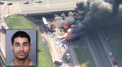 Un șofer de camion a fost condamnat la 110 ani de închisoare pentru provocarea unui accident soldat cu 4 decese! - Photo