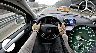 Vezi cum accelerează vechiul Mercedes-Benz ML W164 cu parcurs de 330.000 km pe un autobahn din Germania - Photo