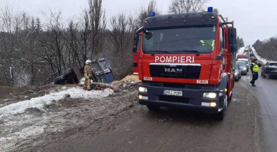Accident tragic cu implicarea unui TIR care s-a răsturnat și a luat foc pe șos. Balcani! O persoana a decedat (VIDEO) - Photo