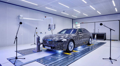 BMW a publicat noi imagini teaser cu viitorul sedan electric i7 - Photo