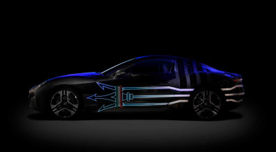Maserati a publicat câteva imagini teaser cu primul model electric de serie al companiei - Photo