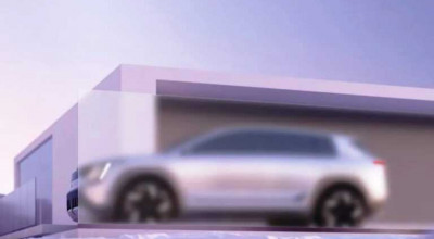 Skoda a dezvăluit o imagine-teaser cu un viitor SUV electric - Photo