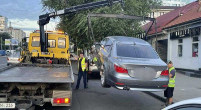 Șoferul unui BMW s-a ales cu dosar penal și mașina evacuată după ce a fost prins beat și drogat în centrul capitalei - Photo