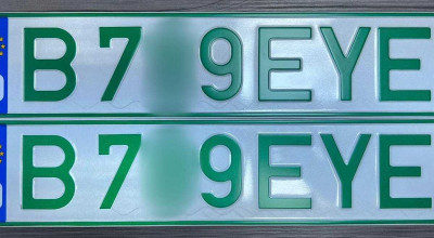 În România a fost eliberat primul număr de înmatriculare verde! - Photo