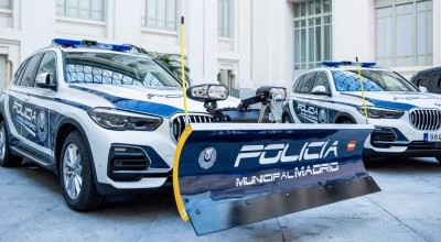 Ultima generație a lui BMW X5 a fost transformată într-un vehicul de deszăpezire - Photo