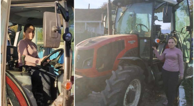 Și o femeie poate conduce un tractor, în timp ce unii bărbați nu se descurcă măcar cu o Toyota! - Photo