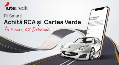 Noutăți de la IuteCredit: Acum poți cumpăra Asigurarea Auto obligatorie și Cartea Verde în 4 rate și cu 0 dobândă Noutăți de la IuteCredit: Acum poți cumpăra Asigurarea Auto obligatorie și Cartea Verde în 4 rate și cu 0 dobândă - Photo