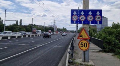 Atenție șoferi! Acum pe viaduct sunt 4 benzi, una dintre care e pentru transportul public - Photo