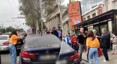 UPDATE: Am aflat situația reală cu șoferița unui BMW, care a avut parte de altercații cu un pieton în centrul capitalei - Photo