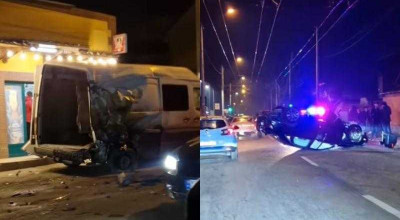 Un șofer în stare de ebrietate s-a răsturnat cu propriul automobil și a provocat un accident grav - Photo