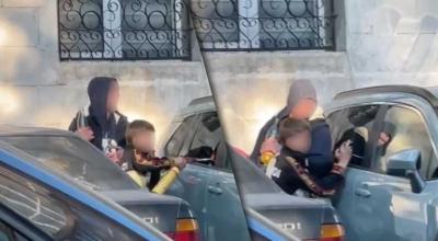 Doi copii, surprinși în flagrant, în timp ce încercau să spargă un automobil cu un arzător pe gaz! - Photo