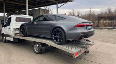 La Vama Leușeni a fost depistată o tentativă de evaziune fiscală. Audi RS7 - subiectul principal - Photo