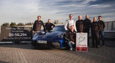 Noul Porsche 911 GT3 stabilește recordul pentru mașinile cu transmisie manuală pe Nurburgring Noul Porsche 911 GT3 stabilește recordul pentru mașinile cu transmisie manuală pe Nurburgring - Photo