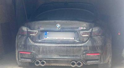 Adolescent de 16 ani, surprins la volanul unui BMW fără plăcuțe, în centrul Chișinăului. Poliția l-a identificat și a aplicat sancțiuni - Photo