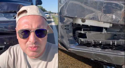 (VIDEO) Renato Usatîi și-a accidentat Rolls-Royce-ul. Ar fi pierdut controlul asupra volanului, din cauza neatenției - Photo