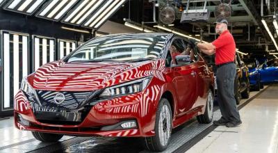 Producția lui Nissan Leaf, afectată de aprovizionarea cu baterii. Se vor produce mai puține exemplare decât era planificat - Photo