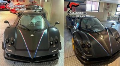 Supercar de colecție Pagani Zonda Tricolore, confiscat la Milano. Doar trei exemplare există în lume - Photo