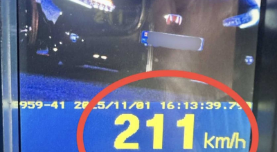 Record de viteză cu o Honda Civic. A fost „prinsă” cu 211 km/h - Photo