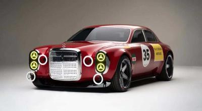 Legenda „Porcul Roșu” renaște. Mercedes-AMG dezvăluie un concept secret inspirat de 300 SEL 6.8 - Photo