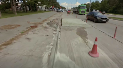 Continuă lucrările de reparație a str. Calea Orheiului, unde vor fi amenajate peste 200 de locuri de parcare - Photo