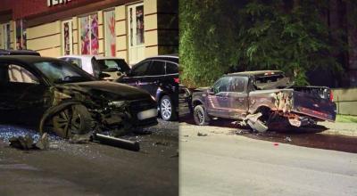 Un conducător auto a fost reținut de Poliție, după ce a accidentat 3 automobile parcate - Photo